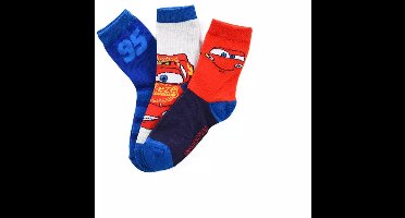 Disney Cars Sokken – Kinder Sokken Lightning McQueen – 3 Paar – Maat 31/34