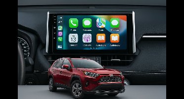 ADIVOX T2 10.1 inch geschikt voor Toyota RAV4 vanaf 2019 2GB/32GB 8CORE CarPlay/Auto/WiFi/GPS/RDS/DSP/5G/DAB+