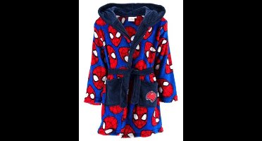 Marvel Spiderman - Badjas - Maat 116 - Ochtendjas - Spider-Man - Donkerblauw