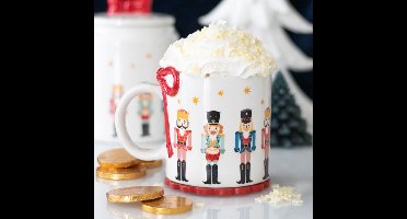 Something Different - Nutcracker Print with Bow Mok/beker - Multicolours