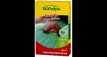 ECOstyle Escar-Go - Bestrijdingsmiddel tegen Slakken - Regenvaste Slakkenkorrels - Stopt Slakkenvraat Direct - 400 m² - 1 KG