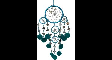 Dromenvanger spiegel-schelp 11CM - Turquoise