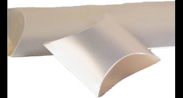 Mat Zilver gondeldoosje 10,5x9,5cm / 25st.