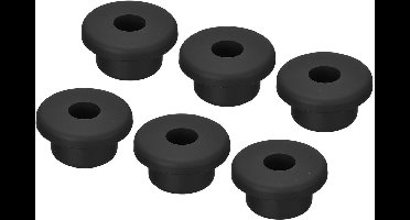 6Pcs Rubber Grommet Mount Dia 19mm, Round T Type Silicone Grommet Protection Flexible Hole Plug for Cable Pipe for Organize and Protect Cord