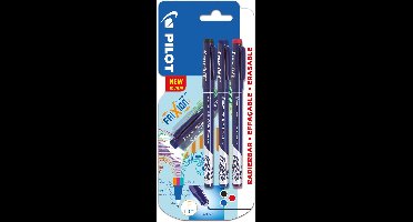 Pilot fineliner Frixion Basic | geassorteerde kleuren | set van 3 stuks