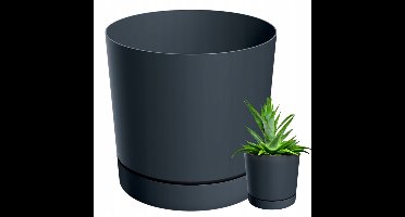 Doniczka TUBO P antraciet 40cm met schotel - Stijlvol en duurzaam
