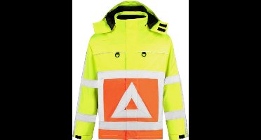 Verkeersregelaar jas - Fluoriserend oranje geel - Maat XXXL - Verkeerregelaar kleding Mexxo