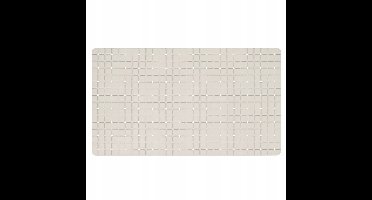 Antislip Badmat Douchebak/Bad 70x40 cm PVC Beige