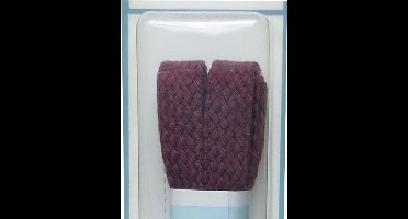 Cordial Veter - Bordeaux - Plat - Lengte 90 cm - Breedte 8 mm - Schoenveter