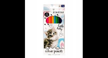 Starpak Kleurpotloden 12 stuks - Shady Katjes