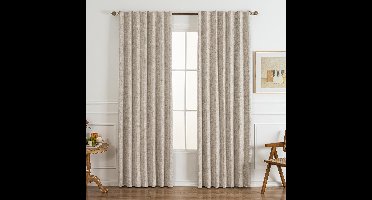 Boraboi® Twee Luxe Verduisteringsgordijnen van Linnenmix voor Complete Privacy en Stijl