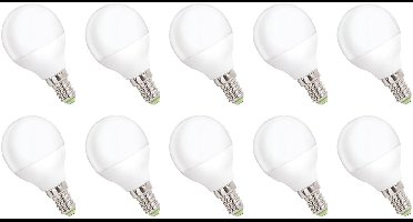 Spectrum LED Kogellamp E14 4W - 230V - 340 Lumen - 4000K Neutraal Wit - Natuurlijk Licht - Energiezuinig - 10 stuks