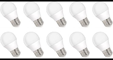 Spectrum LED Kogellamp E27 4W - 230V - 340 Lumen - 4000K Neutraal Wit - Natuurlijk Licht - Energiezuinig - 10 stuks