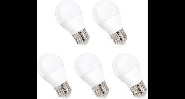Spectrum LED Kogellamp E27 8W - 230V - 730 Lumen - 6000K Koud wit - Helder daglicht - Energiezuinig - 5 stuks