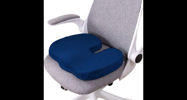 S&E Ergonomisch Zitkussen – Verlichting voor Staart- & Rugpijn - Blauw