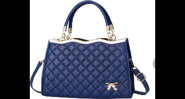 S&E Elegante & Subtiele Schouder-/Crossbody-tas – Voor Werk & Dagelijks Gebruik - Blauw