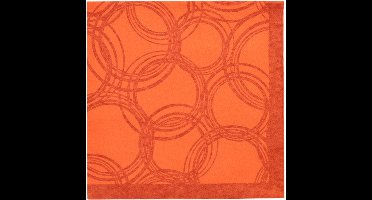 50 Servetten ROYAL Collection 1/4 vouw 40 cm x 40 cm nectarine Bubbles