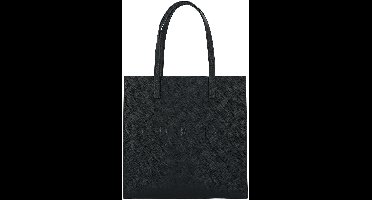 Ted Baker schoudertas Soocon Crosshatch Icon Bag Black zwart