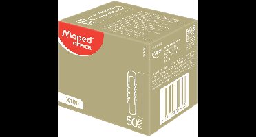 Maped paperclips, vernikkeld, 50 mm, gegolfd, 100 st.