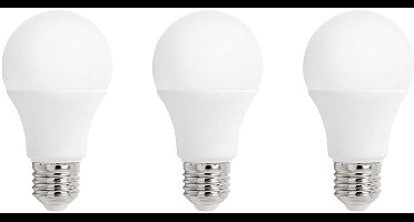 Spectrum LED Lamp A60 E27 - 4.9W - 230V - 450 Lumen - 6000K Koud Wit - Ø60mm - Voor Plafondlamp, Tafellamp of Vloerlamp - 3 stuks