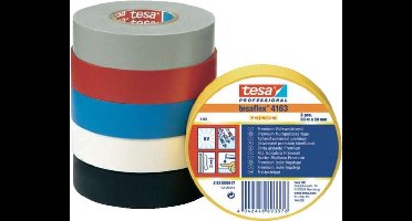 tesa PREMIUM 04163-00006-07 Isolatietape tesaflex 4163 Zwart (l x b) 33 m x 50 mm 1 stuk(s)