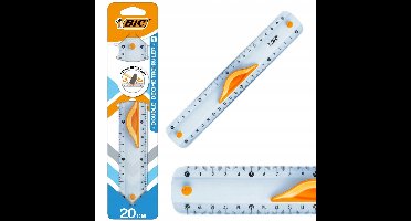 BIC Linial 20 cm meter Antislipgreep - Onbrewar