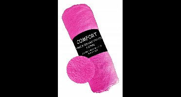 Terry Hoeslaken met Elastiek 160x200 cm - Fuchsia