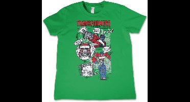 Transformers Kinder T-Shirt Pow Woosh Boom! Kids Tee HSB-12-TF1203-DTF557 Green-6 Jahre