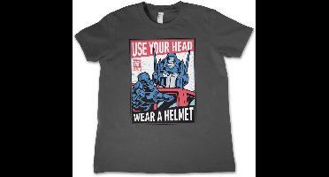 Transformers Kinder T-Shirt Use Your Head Wear A Helmet Kids Tee HSB-12-TF1204-DTF558 DarkGrey-10 Jahre