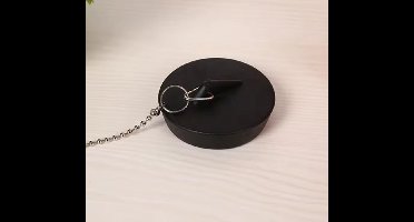 New Age Devi - 38mm Rubberen Gootsteenstop Klein - Met 20cm Ketting