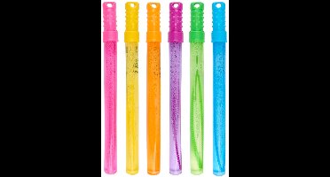 Eddy Toys Bellenblaas Zwaard Set 110ml - Bellenzwaard voor Grote Zeepbellen - Zeepbellen Speelgoed in Vrolijke Kleuren - Bellenblaas Speelgoed voor Kinderen - 6 Stuks