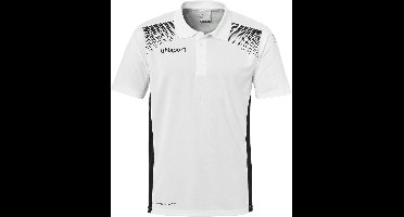 Uhlsport Goal Polo Shirt Wit-Zwart Maat 140