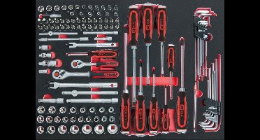 KS TOOLS 1/4"+3/8" dopsleutelset 118-delig in 1/1-syste...