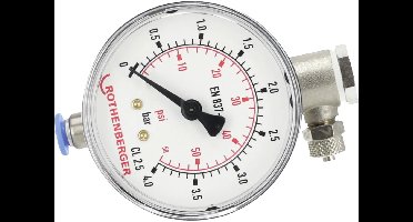 ROTHENBERGER VERVANGENDE MANOMETER R1/4" VOOR UNIVERSELE GAS...