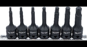 BGS Schroevenuitdraaiset 1/2 voor defecte biinnenzeskant 4 - 12 mm 7 delig