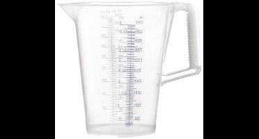 PRESSOL Maatbeker 5l blauw bedrukte schaal PP - 7085