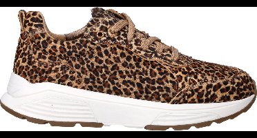 Xsensible Chain Sneakers - Ponyhair - Dames - Bruin - Maat 43