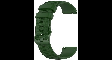 Siliconen Bandje voor Garmin Venu 3S / 2S / Vivomove 3S 18 mm – Donkergroen