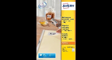 Huismerk Avery L4737-REV-25 Afneembare Etiket 63,5x29,6