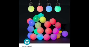 Nedis SmartLife Decoratieve Verlichting - Feestverlichting - Wi-Fi - RGB - 48 LED's - 10.8 m - Android / IOS - Diameter bulb: 30 mm