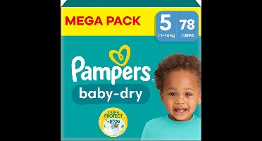 Pampers Baby Dry Maat 5 (11-16 kg) 2x39 stuks voordeelverpakking