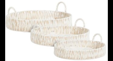 Mica Decorations Liam Dienblad Set van 3 - Wit