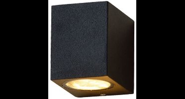 Benson Wandlamp vierkant IP65 - zwart - aluminium - 30 cm