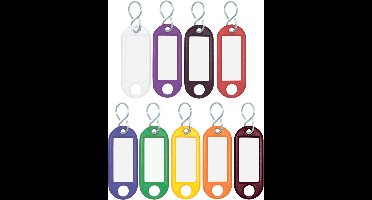 WEDO Sleutelhanger Met S-Ring, 2-Gaats, Blauw (pak 10 stuks)