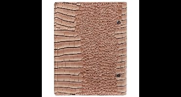1116-63 Personal 6 Ringband Planner Clipbook Glans Croco Taupe 1 week per 2 paginas 2025-2026-2027