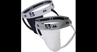MM Sports Original Edition Swimmer/Jogger Jockstrap 2 inch Multipack 1x Black + 1x White - MAAT S - Heren Ondergoed - Jockstrap voor Man - Mannen Jock