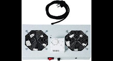 Digitus DN-19 FAN-2-WM-T 19 inch 2 x Ventilator voor patchkast Grijs