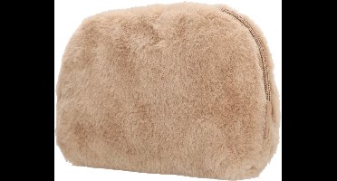Beagles Barakaldo Toilettas - Pouch - Fur - Bont - Etui - Zand