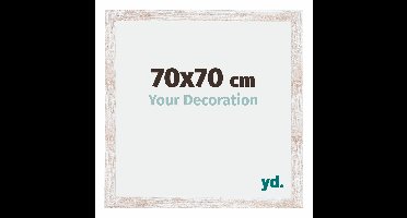 Your Decoration - Fotolijst 70x70 cm - MDF - White Wash - Catania