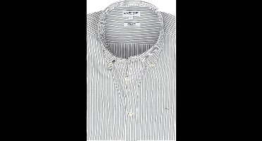 McGregor Overhemd Poplin Streep Sage Groen - Maat S - Heren - Overhemden Casual